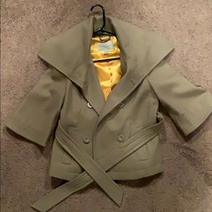Tan 3/4 length wrap coat almost new